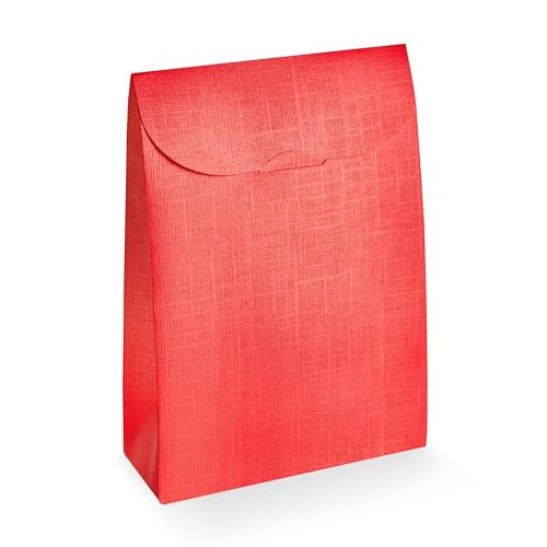 Boxes Craftory Pack of 20 Party Favor Boxes (6.69 x 2.75 x 9.25 inch) - Ideal for Christmas Gift, Graduation and Valentines Day - Red Silk - color: Red Silk, size: 6.69" x 2.75" x 9.25"