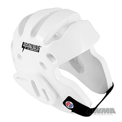 Proforce Lightning Karate/Martial Arts Sparring Headgear - color: White, size: Medium