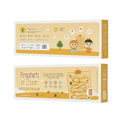 My Salah Mat Interactive Islamic Wall Art - Great Gift for Muslim Kids (Prophets of Islam) - style: Prophets of Islam
