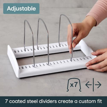 YouCopia StoreMore Bakeware Rack, Adjustable Dividers, Baking Pan Organizer - size: Bakeware Rack Premium