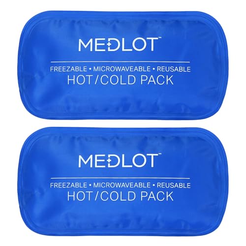 LotFancy Gel Ice Packs, 2pc Reusable Hot Cold Pack for Therapy, Heating Cooling Gel Pad, Pain Relief for Face, Head, TMJ, Wisdom Teeth, Oral Facial Surgery, Sport Injuries, Migraine, Muscle Joint - style: 7.5 x 3.75in (2 Pack for Face Wrap)