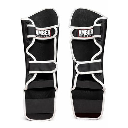 Centurion Muay Thai Shin and Instep Guards, High-Density Foam Protection, Skintex Leather, Adjustable Straps, Lightweight & Durable for MMA, Kickboxing, Muay Thai, and Taekwondo - size: Small