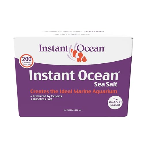 Instant Ocean Sea Salt for Marine Fish Tank Aquariums, Nitrate & Phosphate-Free - size: 200 Gallon