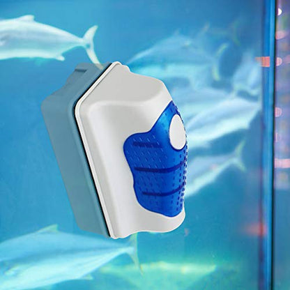 Jasonwell Magnetic Aquarium Fish Tank Glass Algae Glass Cleaner Scrubber Floating Clean Brush(L) - size: L