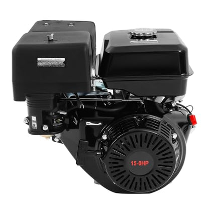 4-Stroke 15HP Gasoline Engine, 420CC Gasoline Engine with High-Precision Carburetor and Large Capacity Fuel Tank, Built-in Forced Air Cooling Pull Start Portable Gasoline Engine - size: 15HP 420CC