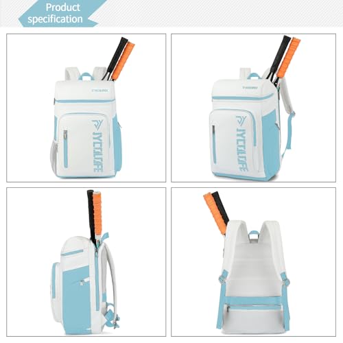 gym duffel bag backpack wrestling bag with shoe compartment 4 kinds of back method waterproof sports walking laptop - color: D-light Blue