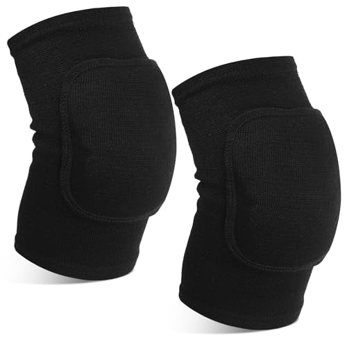 1 Pair Elbow Pads, Volleyball Brace Pad Elbow Protector Breathable Anti-Collision Sponge Arm Brace Pads Fitness Basketball Tennis Golfers Knee Support Band for Men and Women(Black)