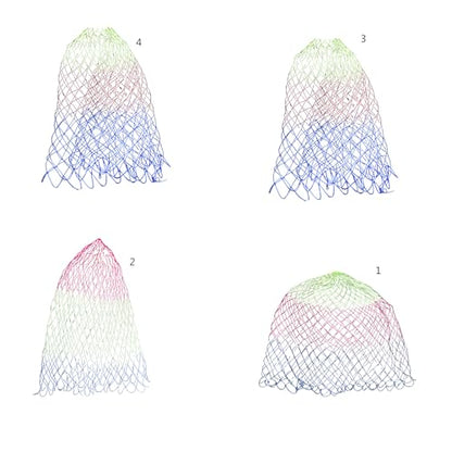 OVERTOYOU Fishing Net Replacement Nettings Rhombus Meshs Hole Depth Folding Nylon Landing Dip Net Freshwaters Saltwater Fishing Tool Fishing Tool