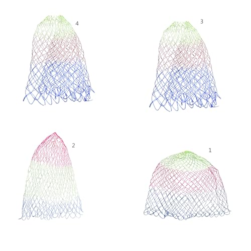 Folding Nylon Landing Dip Net Replacement Fishing Landing Meshs Net for Freshwaters Saltwater Fishing Net Easy to Use - size: 60cm
