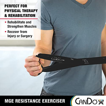 CanDo Multi-Grip 6 Foot Exercise Resistance Band with Hand/Foot Loops for Total Body Workouts, Training, Rehab, Stretching and Therapy - style: X-Heavy