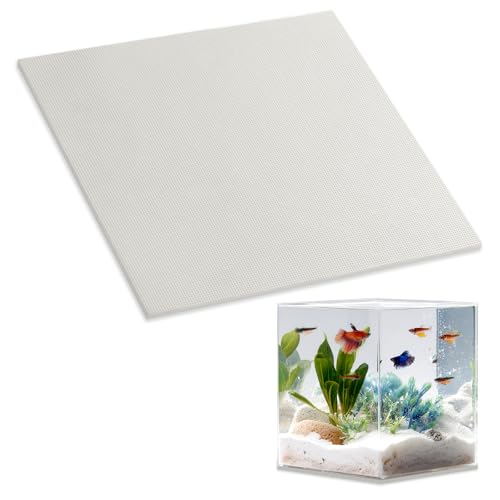 24 x 24 Inch Fish Tank Pad, 6mm Aquarium Leveling Mat, Gray | Water-Resistant Surface, Easy to Cut, Helps Cushion the Tank Base, Suitable for Aquariums and Terrariums - color: Gray, size: 24 x 24in