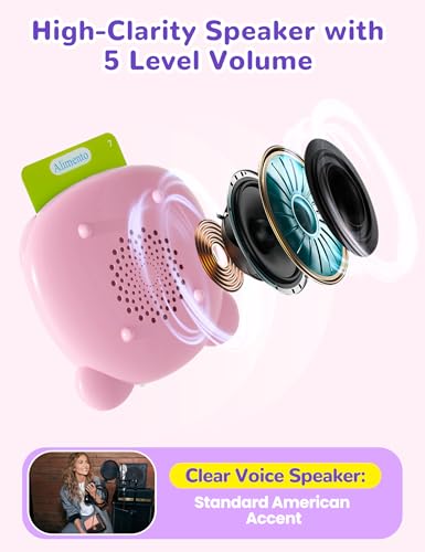 Spanish & English Talking Flash Cards for Toddlers, 510 Sight Words Bilingual Pink Educational Toys for Girls, Autism Sensory Speech Therapy Toys, Española Pocket Vocabulary Learning for Kids - size: 510-Spanish&English(pink)