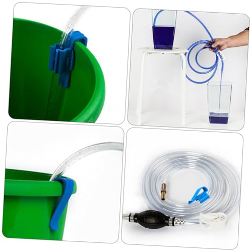 Manual Siphon Pump Hose Set for Oil and Water Transfer, Vehicle Guide Oil Tube with Sturdy Suction Hose, Practical Water Siphon Kit for Aquarium, Car, and Home Use