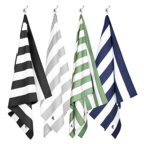 Dock & Bay Beach Towel - Quick Dry, Sand Free - Compact, Lightweight - 100% Recycled - Includes Bag - Cabana - Cayman Khaki - Large (160x90cm, 63x35) - color: Cabana - Cayman Khaki, size: Large (160x90cm, 63x35")