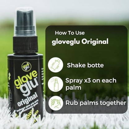 gloveglu Goalkeeper Glove Spray Bundle | 120ml Goalkeeper Glove MEGAgrip Spray + 50ml Goalkeeper Glove Wash & Prepare Spray | Ideal for Goalies, Soccer Training & Match Day Performance - style: Wash + Revive