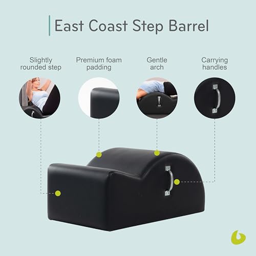 Balanced Body East Coast Step Barrel, Spine Corrector, Back Stretcher, Pilates Barrel, Pilates Workout Equipment for Home Gym and Studio