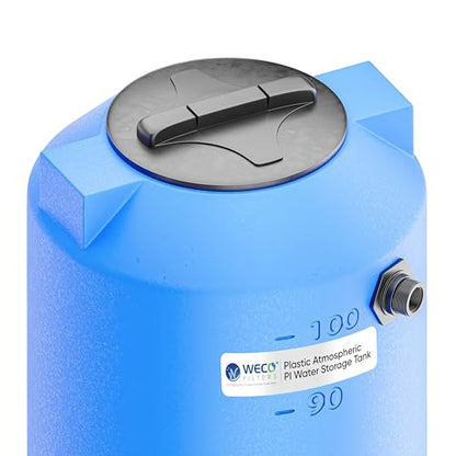 WECO Atmospheric Water Storage Tank for Potable Water (Blue) (100 Gal) - size: 100 Gal