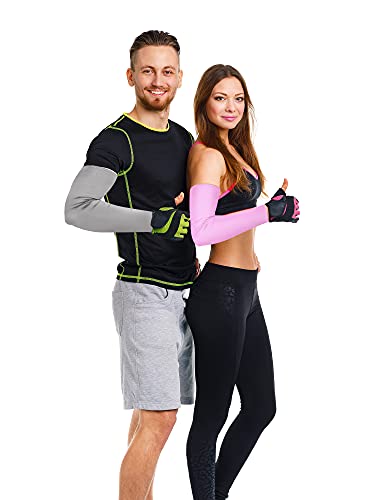 Bememo 9 Pairs UV Protection Sleeves Cooling Sleeves Long Arm Covers Arm Sleeves for Men and Women - color: Classic Colors