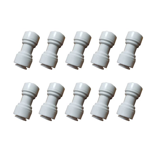 Malida 3/8 Inch Straight Union Quick Connector for Water Purifiers Tube push to connect fitting,10pcs. - color: 3/8" straight type