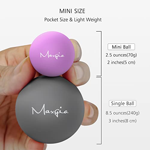 2" Mini Massage Ball, 5 Speeds Vibrating Massage Roller Ball for Palm, Hand, Foot, Leg, Neck, Back, Trigger Point Muscle Therapy Ball for Myofascial Release, Plantar Fasciitis Relief, Gray - color: Gray