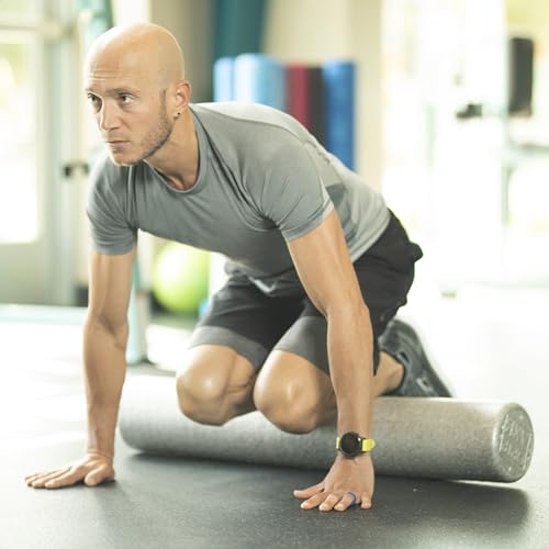 OPTP Silver AXIS Foam Roller - Moderate Density, Eco-Friendly, Durable Foam Roller for Physical Therapy and Exercise, Deep Tissue Muscle Relief, and Workout Recovery (36-Inch Round) - size: 36"
