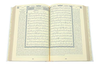 ihvan online Holy Quran – Arabic & English Translation,Thermo Leather Hardcover, Easy-to-Read Script, QR Code Audio Support, Islamic Gift for Ramadan, Eid, Hajj & Umrah, White, 6.7'' X 9.5'' - color: Arabic & English Translation-white 2