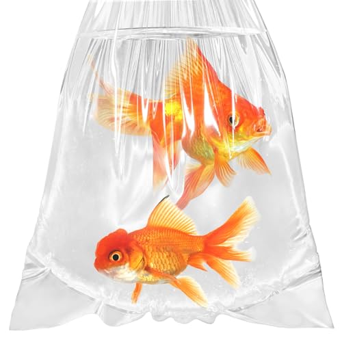 Fish Shipping Bags for Live Fish, 15x30” Round Bottom Double Seal Clear Leak-Proof Live Fishes Transport Bags Koi Transport Bag, Betta Shipping Fishery Bag (Ultimate 3 mil, 25 Pack) - color: 15x30”, 25 Pcs