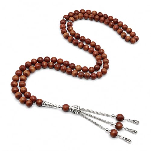 Mandala Crafts Tasbih Islamic Rosary Muslim Prayer Beads - style: Rosewood
