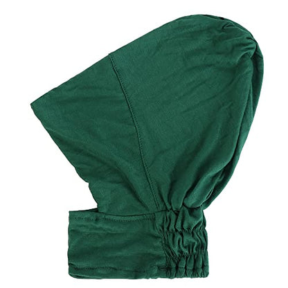 4pcs Muslim Inner Cap Stretch Turban Bonnet Underscarf Full Cover Hijab Neck Cover Head Wear - color: Blue Green Yellow Black