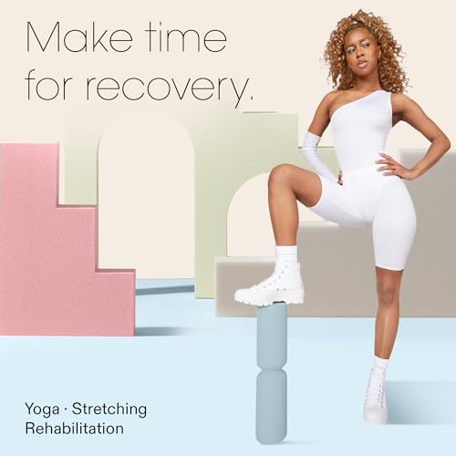 Bala Hourglass Foam Roller (Sea) - Soft Density Back Roller Foam for Physical Therapy, Deep Tissue Muscle Massage, Flexibility & Stretching - Workout Roller for Yoga, Neck, Back & Legs Exercise - color: Sea