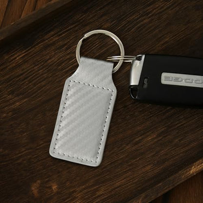 LaserGram Rectangle Keychain, Allah 2, Personalized Engraving Included (Carbon Fiber Silver) - color: Carbon Fiber Silver