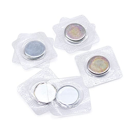 SEMINI Hidden Sew Magnetic Snap Invisible Hidden Sew in PVC Hidden Purse Closure for Fastener Handbag Cloth Clasp DIY Craft Sewing Tools (20mm) - size: 20mm,circular