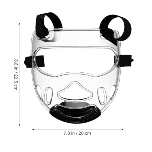 Taekwondo mask Removable Arts Headgear Fight Headgear Detachable Face Protector Sparring Boxing Helmet Hockey Visor Man Tempered Plastic Boxing Supplies Hanging
