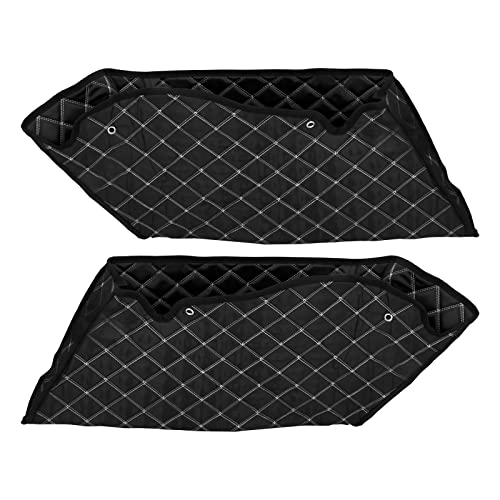 4'' Stretched Saddlebag Liners Inserts White Thread Compatible with Harley Touring 2014-2023 1 Pair