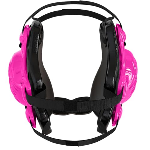 GCA Nelson Adult Wrestling Headgear Pro Adjustable Ear Guard D1 | BJJ MMA Universal Fit - color: Pink/Black/Black