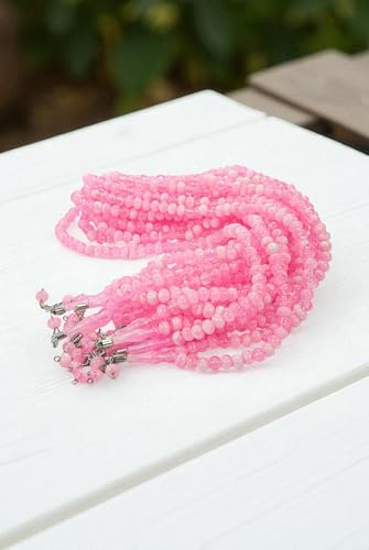 ihvan online, Tasbih Prayer Beads 99, Pack of 10, Muslim Prayer Bead, Islamic Rosary Bead, Dhikr, Tasbeeh Bulk, Misbaha, Masbaha, Tespih, Islamic Gift for Ramadan & Mawlid & Hajj Umrah - color: Pink