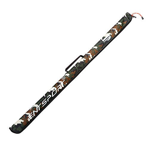 Foldable Fishing Rod Bag 45-Inches Durable Fishing Tackle Bag Storage Bag Portable Rod Tubes Rod Cases (Suit for 2-Piece 7-Feet Rod) - color: Camo