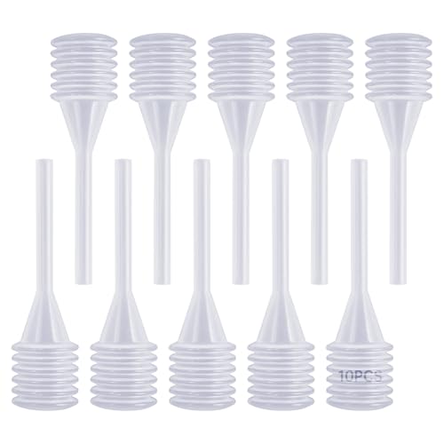 10Pcs 3ML Clear Plastic Transfer Pipettes Accordion Style Liquid Eye Dropper Squeeze Transfer Pipettes for Essential Oils Perfume Dispense Pipettes (10)