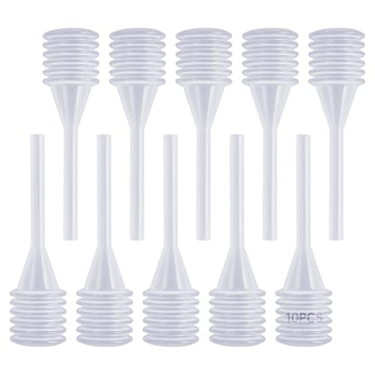 10Pcs 3ML Clear Plastic Transfer Pipettes Accordion Style Liquid Eye Dropper Squeeze Transfer Pipettes for Essential Oils Perfume Dispense Pipettes (10)