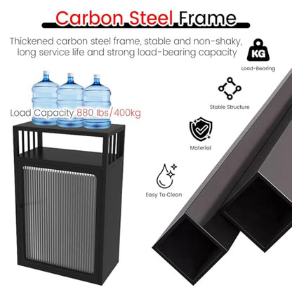 JYHHCYS 3-Tier Aquarium Stand with Storage, Fish Tank Stand with Open Shelving & Large Capacity Cabinet, Large Bottom Cabinet Hide Fish Food & Tools, Easy Access(White,45x25cm/17.7x9.8in) - color: White, size: 45x25cm/17.7x9.8in