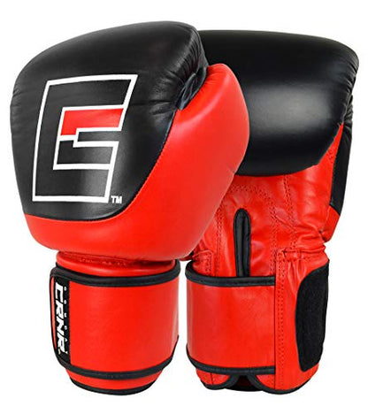 Competition Boxing Gloves | Punch Bag Mitts Sparring Punching Training MMA Fighting Sports - color: Red, size: 8 oz