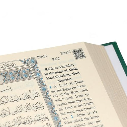 FURKAN English Translation of The Noble Qur'an Large Size (English and Arabic Editions), Al Quran Al Karim, Islamic Gift, Gift for Women, (6.7x9.5″) Thermo Leather Covered Quran - White - color: White