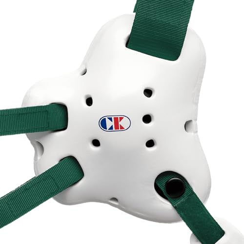 Cliff Keen Fusion Wrestling Headgear - color: White / Dark Green