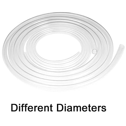 Eoiips PVC Vinyl Tubing, 1/2" ID x 5/8" OD Plastic Industrial Grade Lightweight Clear Hybrid PVC Hose Tube BPA Free Air Hose Line, 5FT - size: 1/2" ID, style: 5FT