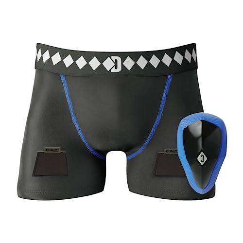 Diamond MMA Hockey Jock Short with Built-in Jock Strap & Athletic Cup Groin Protection System - size: XX-Large