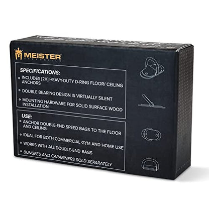 Meister Double-End Speed Bag D-Ring Anchors - style: Anchors Only