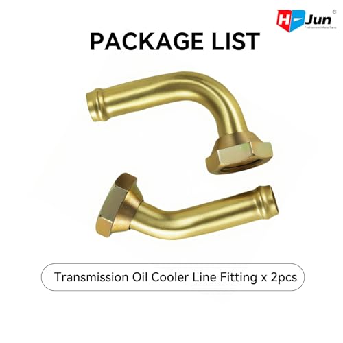 Transmission Cooler Line Connector for Honda Accord 1998-2002 | M14x1.5 Male Thread Oil Cooler Tube Connector, Direct Replacement