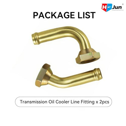 Transmission Cooler Line Connector for Honda Accord 1998-2002 | M14x1.5 Male Thread Oil Cooler Tube Connector, Direct Replacement