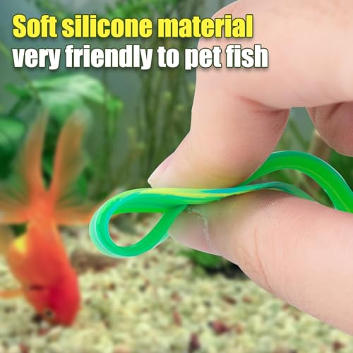 SLSON 2Pack Betta Bed Leaf Hammock Soft Silicone Leaf Pad for Betta Fish Rest Aquarium Plant Ornaments Fish Tank Decorations