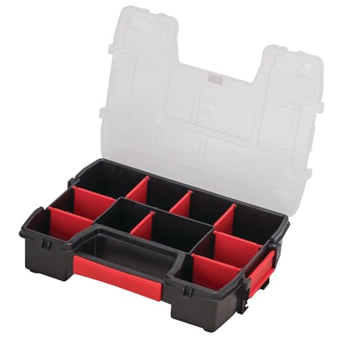 CRAFTSMAN 10-Compartment Small Tool Storage Organizer, Plastic (CMST14021) - size: 1 Count (Pack of 1), style: Small Organizer
